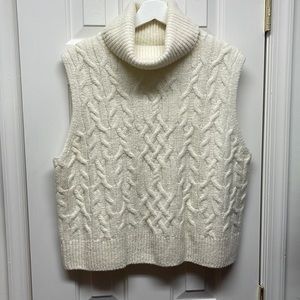 Vince cableknit sleeveless sweater - size XL